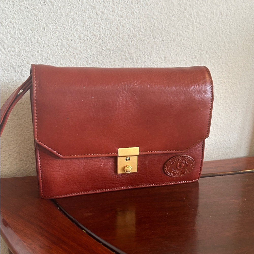 Mosart Custini Vintage  Leather Wristket Clutch  Bag